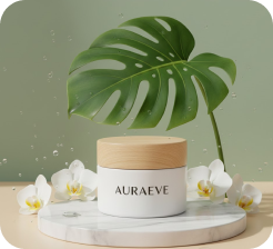 Skincare products illustrating a beauty business catalogue